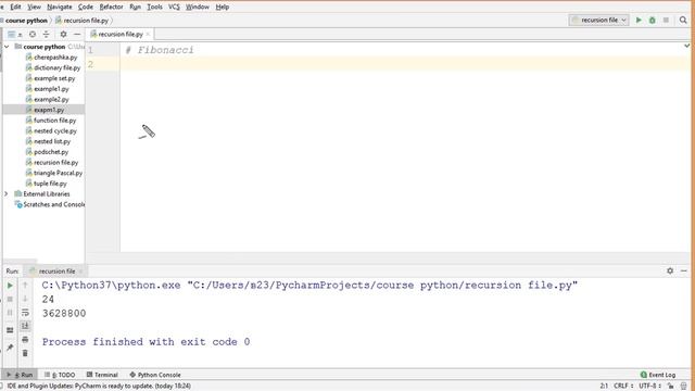 41 Рекурсия в Python. Рекурсивная функция Часть 1 смотреть онлайн