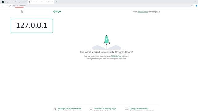 6 Запускаем локальный сервер разработки Django. Run server django смотреть онлайн