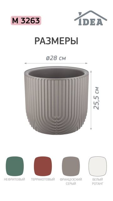 Кашпо РАМОНА со вставкой IDEA смотреть онлайн