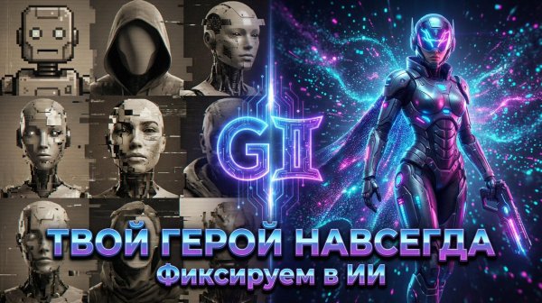 🧩 Смотрите: один персонаж в 10 разных сценах от Gemini AI. Как я этого добился