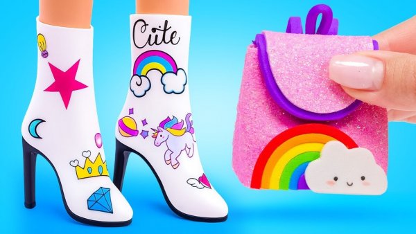 🖼 У Барби нет обуви?! 👠 Сэм и Сью делают более 20 новых пар!