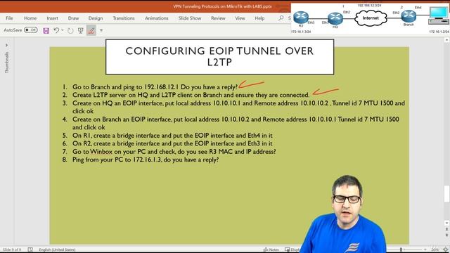 043. Configuring EOIP Tunnel over L2TP Tunnel [RU] смотреть онлайн