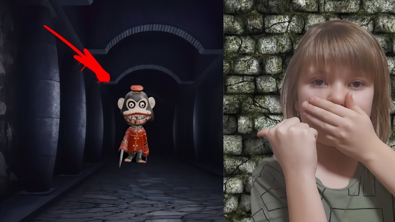 ОЧЕНЬ СТРАШНО ИГРАТЬ С ЭТОЙ ОБЕЗЬЯНОЙ ! Не играйте с ней !!