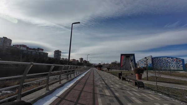 Кисловодск. Морозная прогулка по городу на электроскутере WHITE SIBERIA Zver.