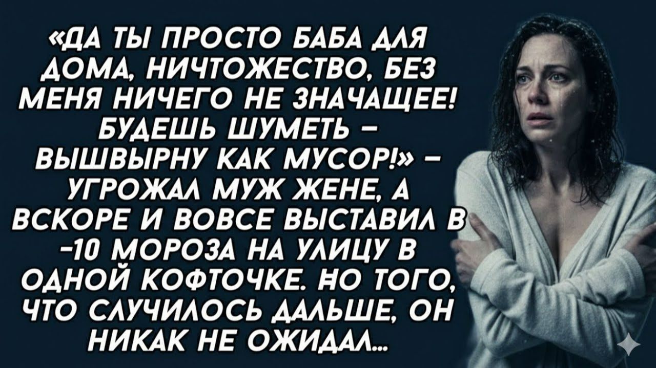 Истории из жизни| Да ты просто баба для дома, ничтожество |Аудио рассказы|Жизненные истории смотреть онлайн