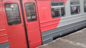 Электропоезд ЭД4М-0264 №6321 СЕРГИЕВ ПОСАД-МОСКВА ЯРОСЛАВСКИЙ ВОКЗАЛ,  НА ПЛАТФОРМЕ ПУШКИНО