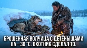Волчицу с малышами обрекли на смерть в лютый мороз — один человек изменил всё