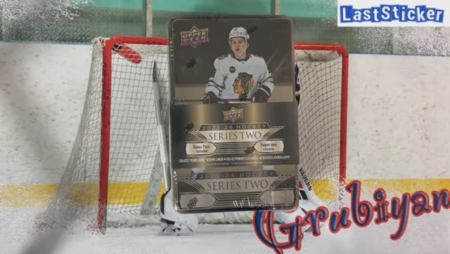 Бокс-Брейк 2023/24 Upper Deck Series 2 Hockey Tin Box _Драфт смотреть онлайн