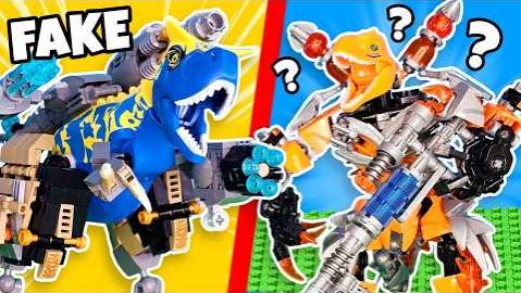 ЛЕГО Распаковка ПОДДЕЛЬНЫХ МЕХОВ-ДИНОЗАВРОВ LEGO... смотреть онлайн