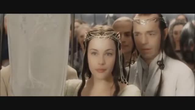 Элронд и Арвен отец и дочь Отец Элронд передаёт свою дочь Арвен Арагорну смотреть онлайн