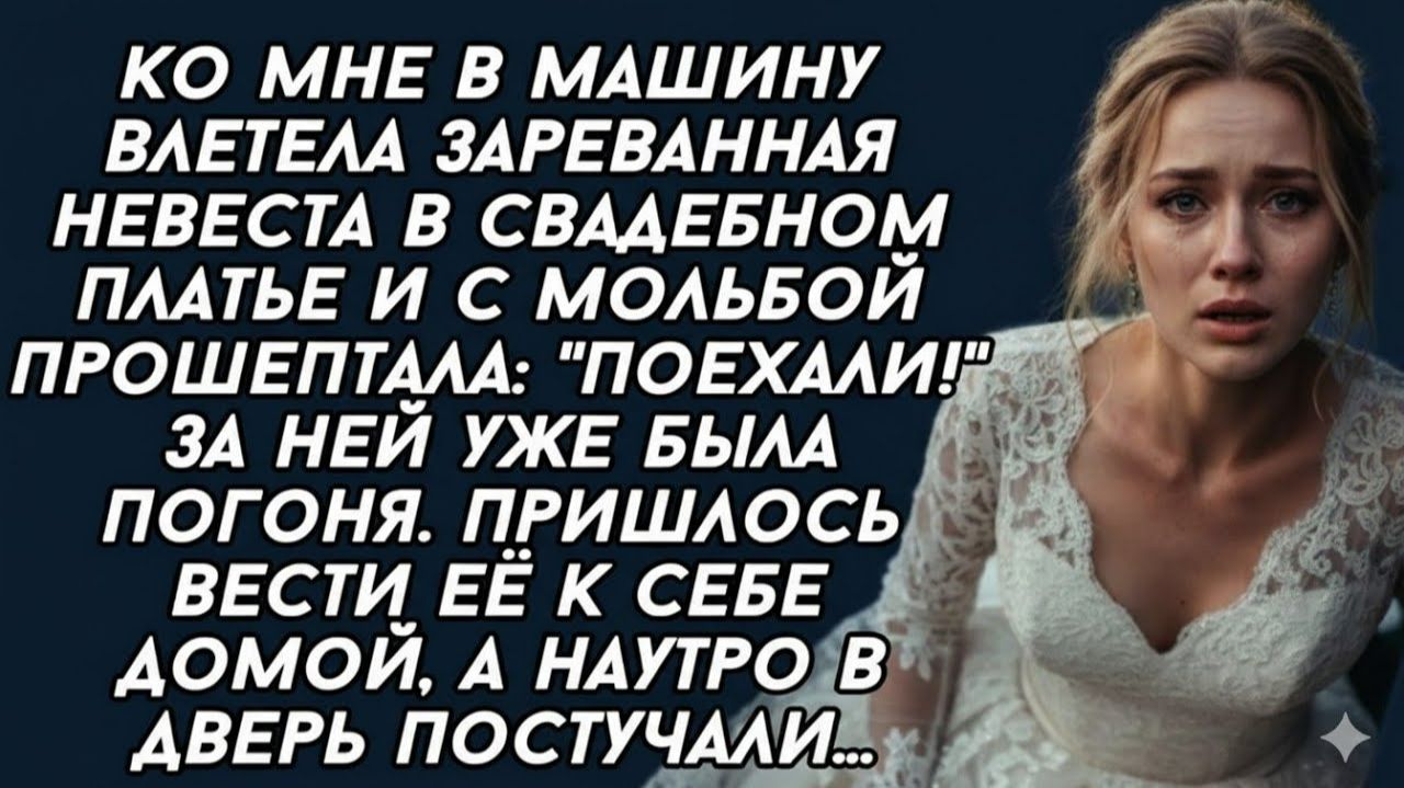 Истории из жизни| Ко мне в машину влетела зареванная невеста |Аудио рассказы|Жизненные истории смотреть онлайн