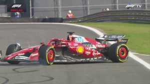 Разворот Леклера на Гран-при Сан-Паулу (спринт квалификация)