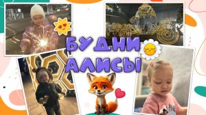 Будни Алисы! Алиса зажигает огонек, увидела елочку и карету, ходила в игровой центр!