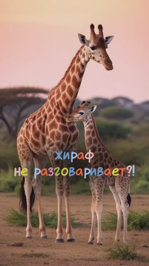 Хочешь поговорить с жирафом? 🦒