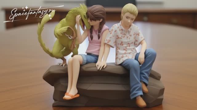 Персонажи из комикса Дары бродячих льдов, научная фантастика - коллекционные модельки, диорама, 3d смотреть онлайн