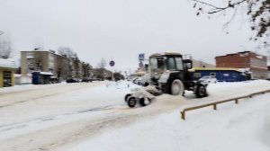 очистка дорог от снега 112 часть