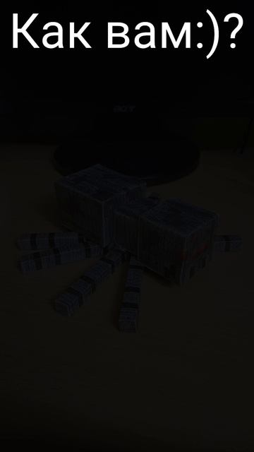 Бумажные мобы Майнкрафт Паук из бумаги (БЕЗ ПРИНТЕРА) #shorts смотреть онлайн