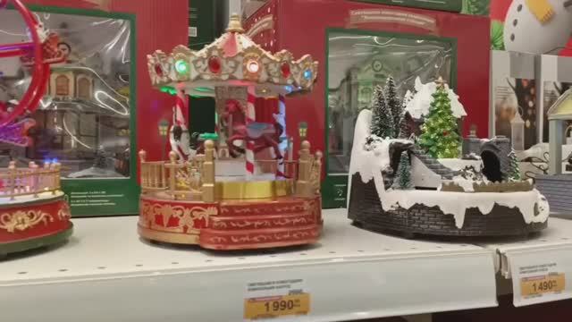 Красивые новогодние украшения. Что предлагают магазины! смотреть онлайн