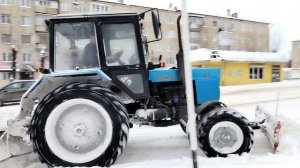 очистка дорог от снега 113 часть
