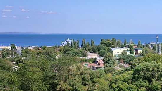 Азовское море с высоты птичьего полета (Таганрог) смотреть онлайн