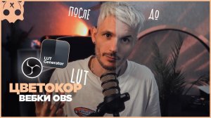 Цветокоррекция веб камеры в obs для стрима / LUT через lut generator