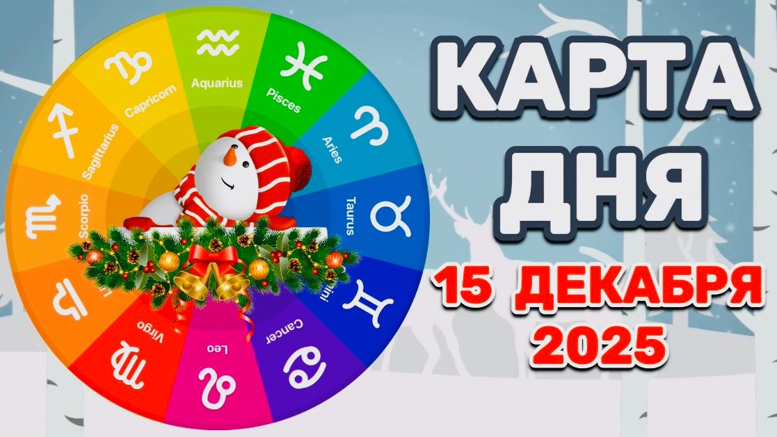 "КАРТА ДНЯ" на 15 ДЕКАБРЯ 2025 года (карты ТАРО)!!! смотреть онлайн