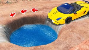 Сможет ли ламба проехать через огромную яму в гта 5 ? - эксперимент в gta 5