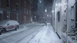 Прогулка по ночному снегу - 📍Портсмут, Нью-Гэмпшир (США)