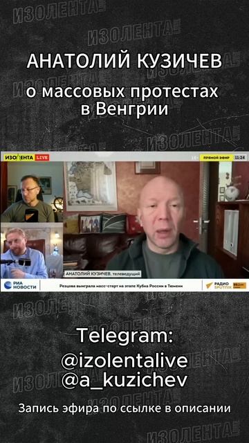 Анатолий Кузичев о массовых протестах в Венгрии