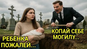 Это для тебя! Муж привёз жену с ребёнком на кладбище к свежей могиле. Дальнейшее повергло