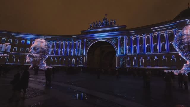 3 D шоу на Дворцовой площади СПб смотреть онлайн