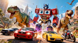 МАШИНЫ, МОТОЦИКЛЫ и ДИНОЗАВРЫ 🤖🔥 СУПЕР ТРАНСФОРМЕРЫ!