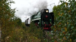 Паровоз П36-0120 с туристическим поездом Нижний Новгород - Арзамас - Нижний Новгород