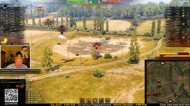 Штурм - САУ Объект 261/4 хорошо выбивает активно занятые позиции врагов на Прохоровке! смотреть онлайн