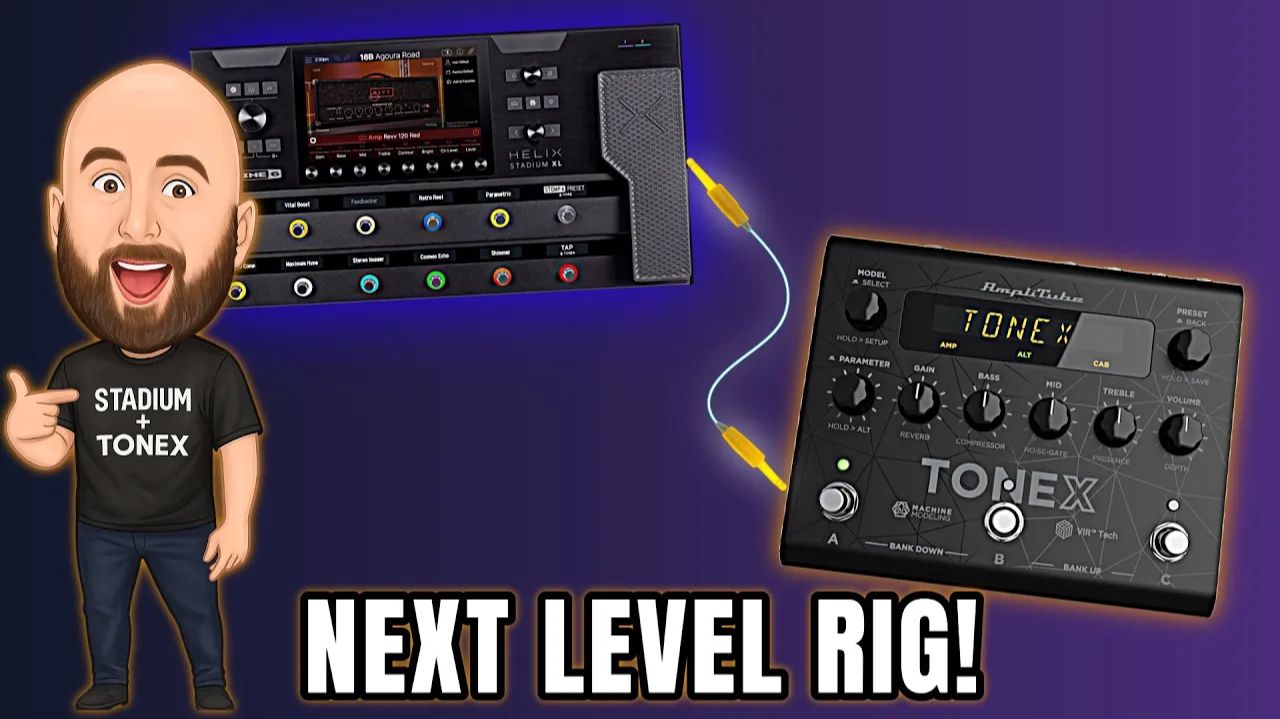 Helix Stadium + ToneX Pedal: МАКСИМАЛЬНАЯ гибридная установка (MIDI-управление, петля эффектов, итд)