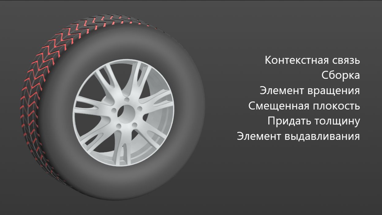 Как создать 3д модель Колеса в Компас 3д Автопогрузчик Часть 4 Контекстная связь Сборка смотреть онлайн