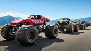 МУЛЬТИКИ ПРО МАШИНКИ Эпические прыжки и столкновения на скоростном монстр-траке Beamng Drive #54