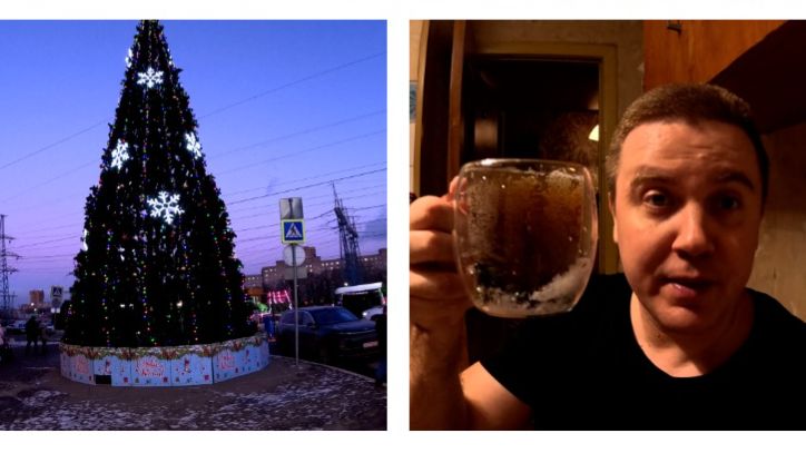 Влог - Предновогодняя суета в Реутово прогулялся по ТЦ. смотреть онлайн