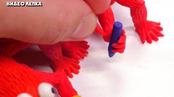 Лепим МОНСТРА ЭЛМО  Elongated Elmo ► Видео Лепка