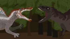 Спинозавр vs Гиганотозавр | Анимация (часть 3)