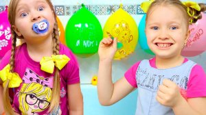 Милана с сестрёнкой устроили соревнования