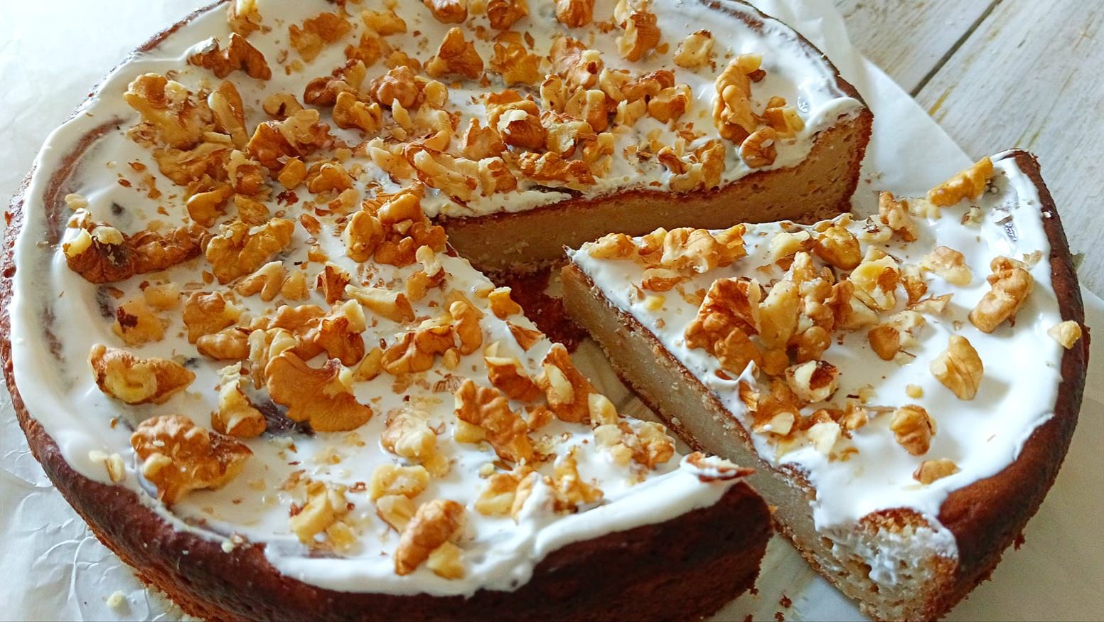 Сырный кето пирог "Савушка" со сметаной и орехами, без глютена и яиц! смотреть онлайн