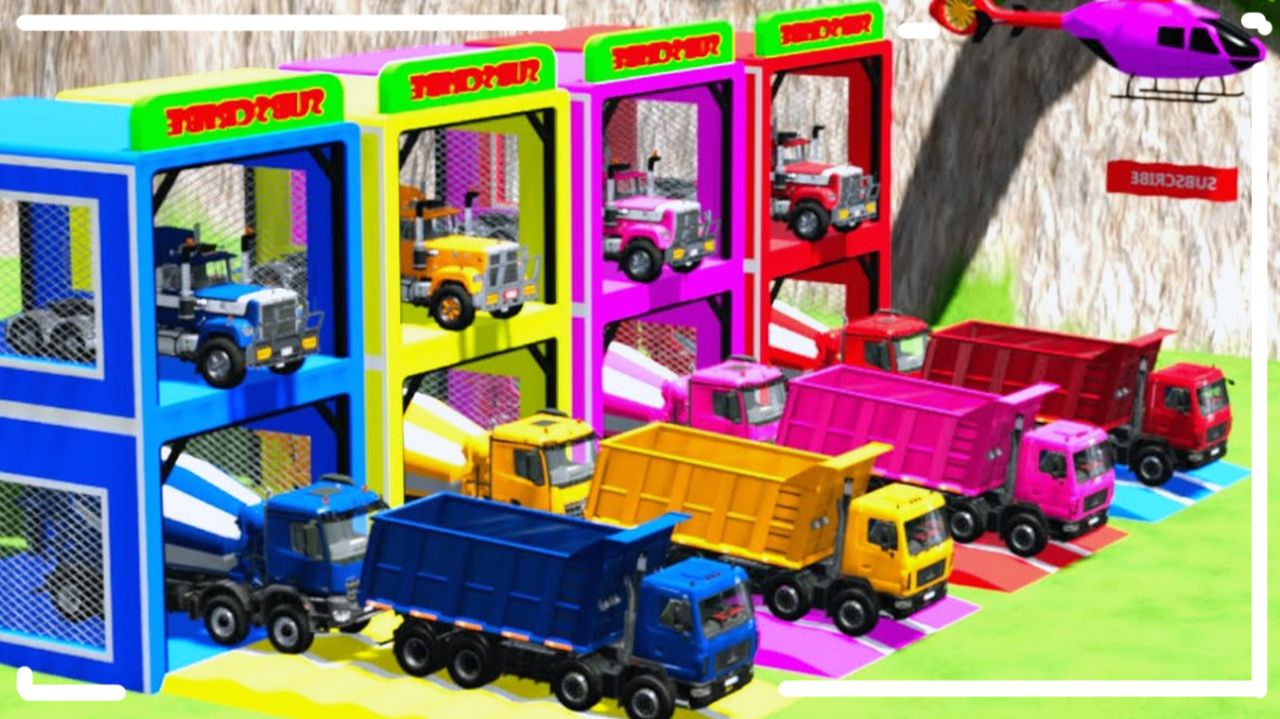 Мультики про машинки для детей и малышей про Громкие , яркие грузовики которые гоняют по трассам смотреть онлайн