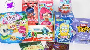 Микс сюрпризов по мультикам! Любимые герои в сюрпризах! Губка Боб, Леди Баг, Смешарики и др.