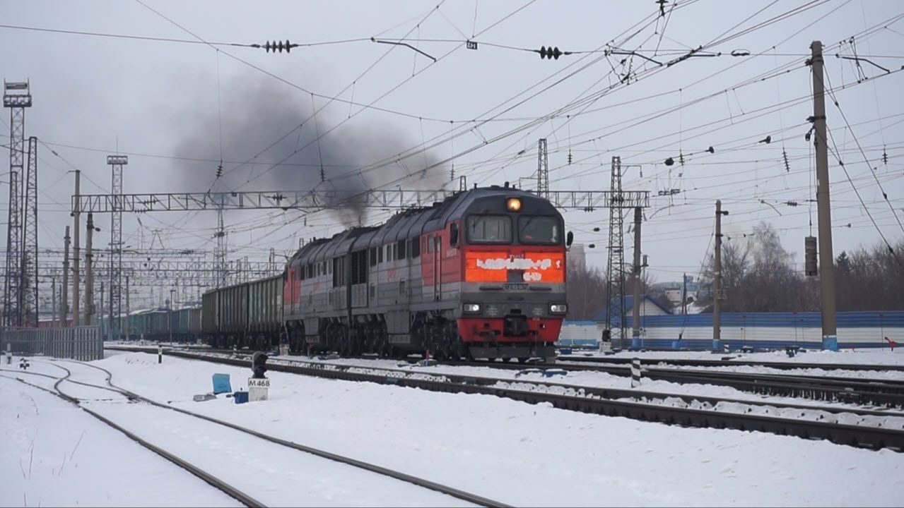 Тепловоз 2ТЭ116У-0070. Отправление. смотреть онлайн