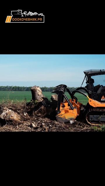 Мульчер FAE измельчает пни и корни смотреть онлайн