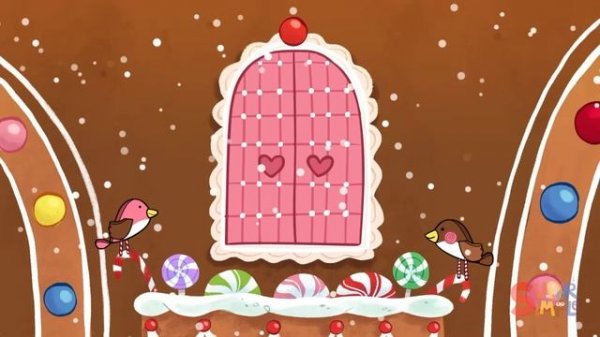 Gingerbread life in a gingerbread house