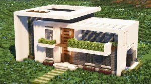 Дом хай-тек в майнкрафте.