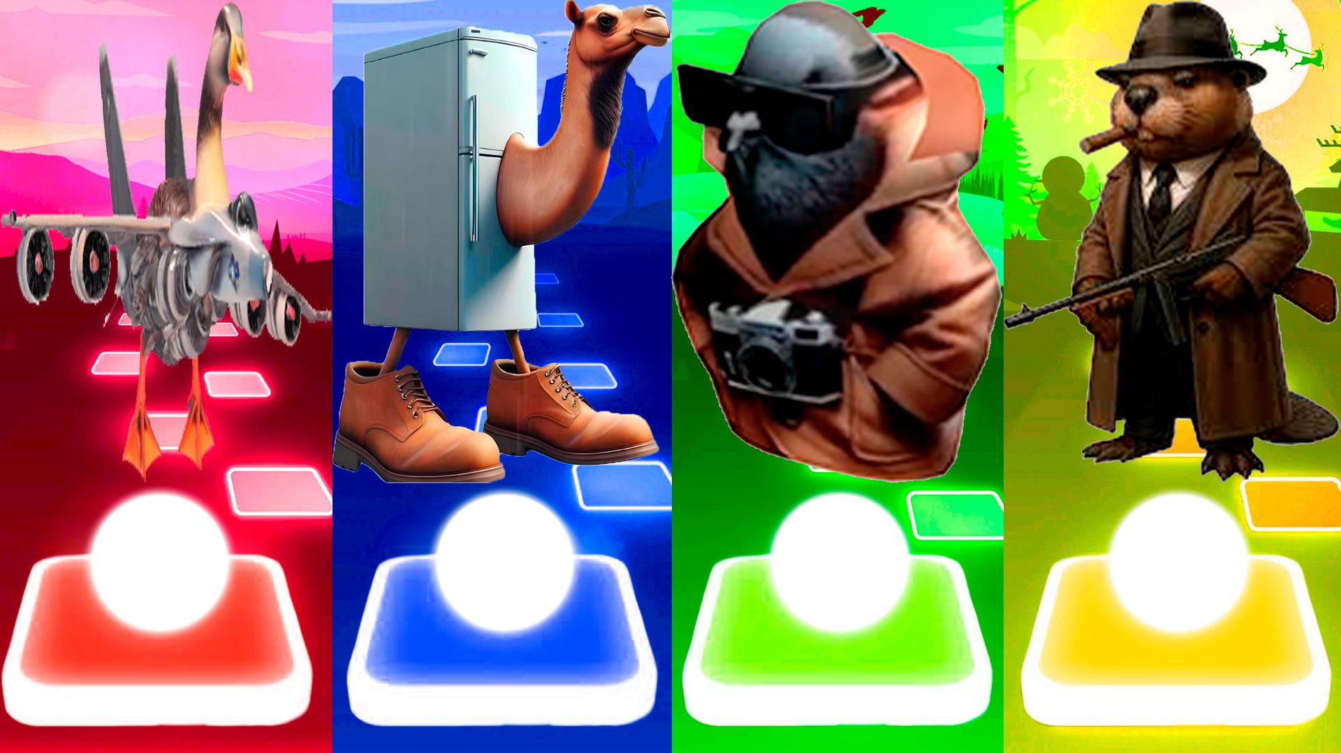 БОМБОМБИНИ ГУСИНИ 🆚 ФРИГО КАМЕЛО 🆚 ШПИОНИРО ГОЛУБИРО 🆚 БОБРИТО БАНДИТО | Tiles Hop №315 смотреть онлайн