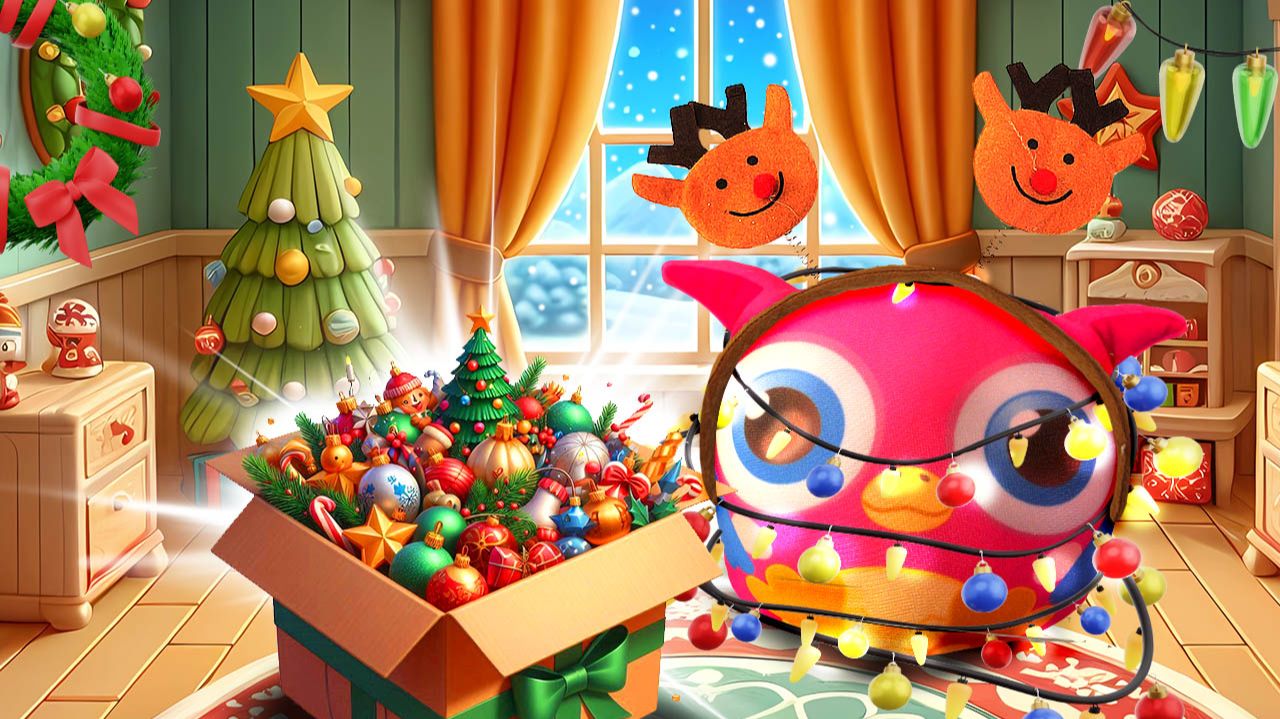 Хоп Хоп украшает дом новогодними игрушками! ✨ смотреть онлайн